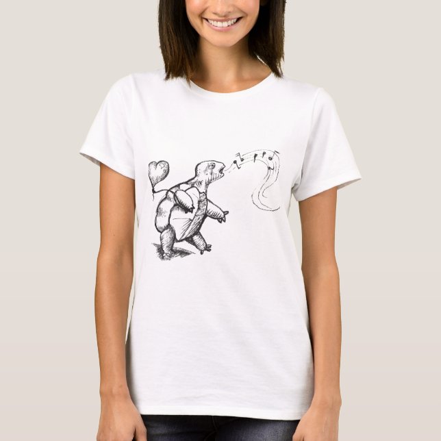 T-shirt d'amour de tortue (Devant)