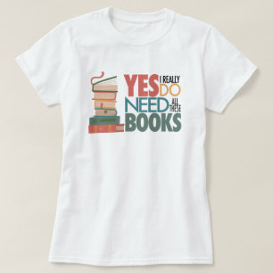 T-shirt d'amour pour le livre et la lecture
