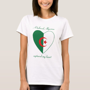 T-shirt d'amoureux de drapeau de l'Algérie