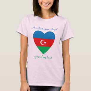 T-shirt d'amoureux de drapeau de l'Azerbaïdjan