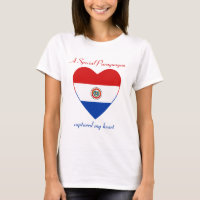 T-shirt d'amoureux de drapeau du Paraguay