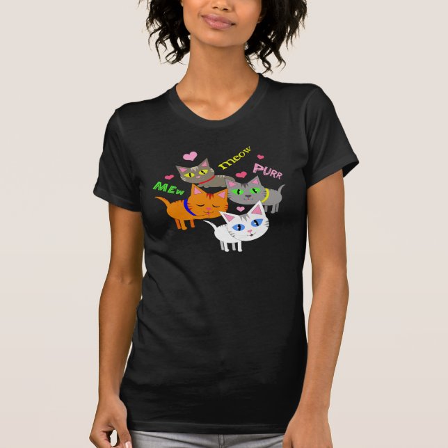 T-shirt d'amoureux des chats (Devant)