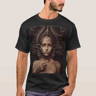 T-shirt Dampf-Punk-Kunst Hr. Giger Grafik