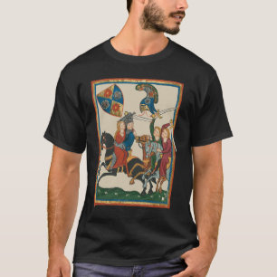 T-shirt Damsel In Distress, Art Médiéval Du XIVe Siècle