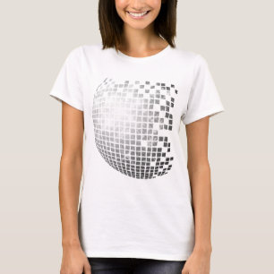 T-shirt d'amusement de boule de disco rétro