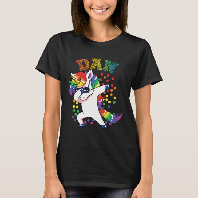 T-shirt Dan Dabbing Unicorn (Devant)