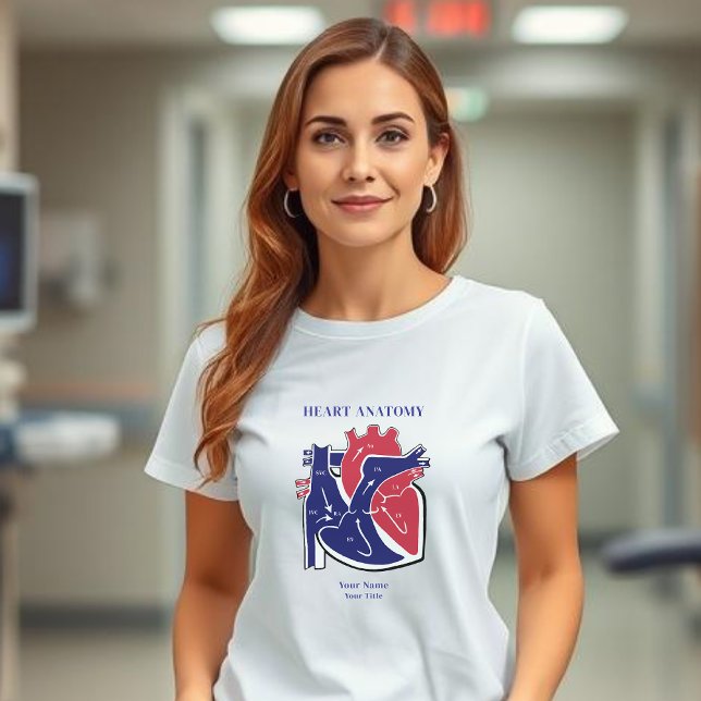 T-shirt d'anatomie cardiaque (Heart Anatomy T-Shirt Women)