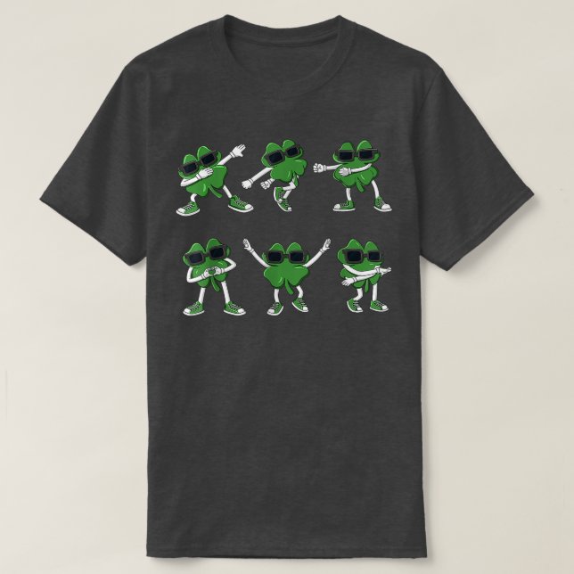 T-shirt Dance Challenge Shamrock St Patrick's Day Boys Gi (Design devant)