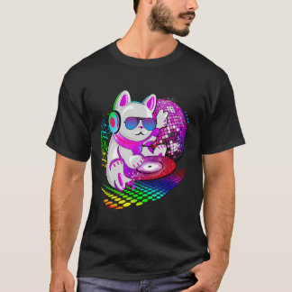 T-shirt Dance Musique Cat Dj