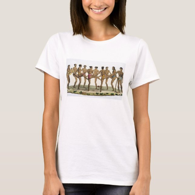 T-shirt Dance of the Caroline Islanders, plate 22 from 'Le (Devant)
