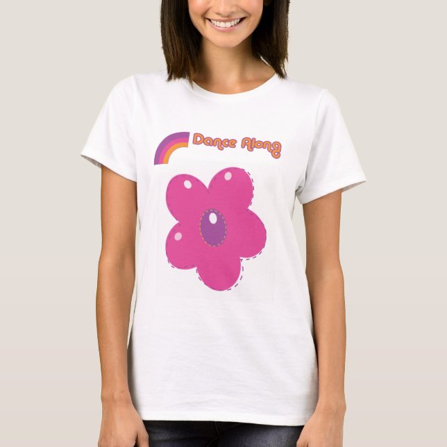 T-shirt dancealong_front_ladies_flower5 (Devant)