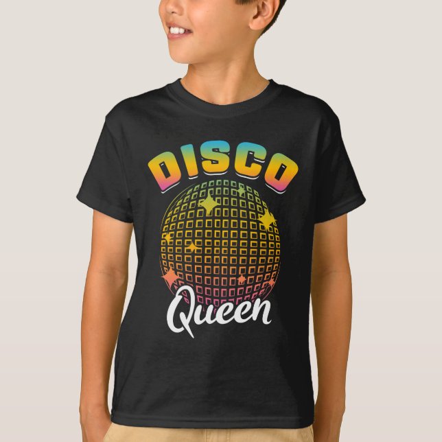 T-shirt Dancing disco Queen 70 s 80 s 90 s Music (Devant)