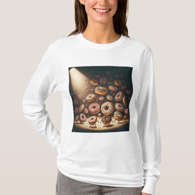 T-shirt Dancing Doughnuts Surreal Bakery (Devant)