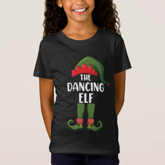T-Shirt Dancing Elf Famille de jumelage Groupe Noël (Devant)