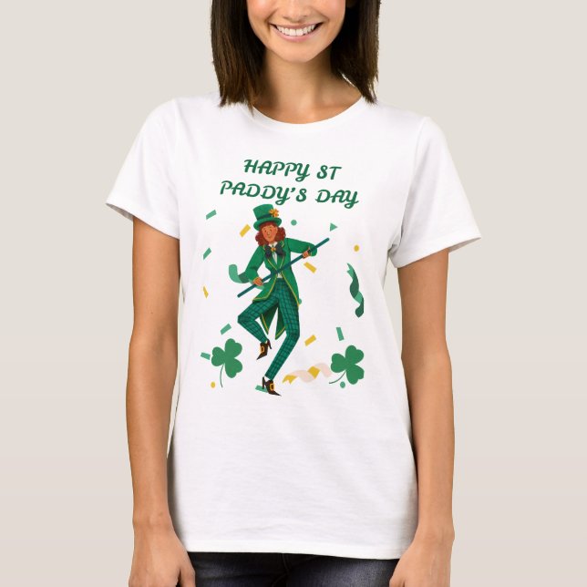 T-shirt "Dancing Irish Charm - St. Paddy’s Day Tee" (Devant)