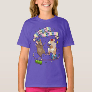 T-shirt Dancing Mice Birthday Girl V.I.P Tee Party