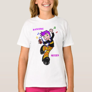 T-shirt Dancing, Queen Girls Ringer