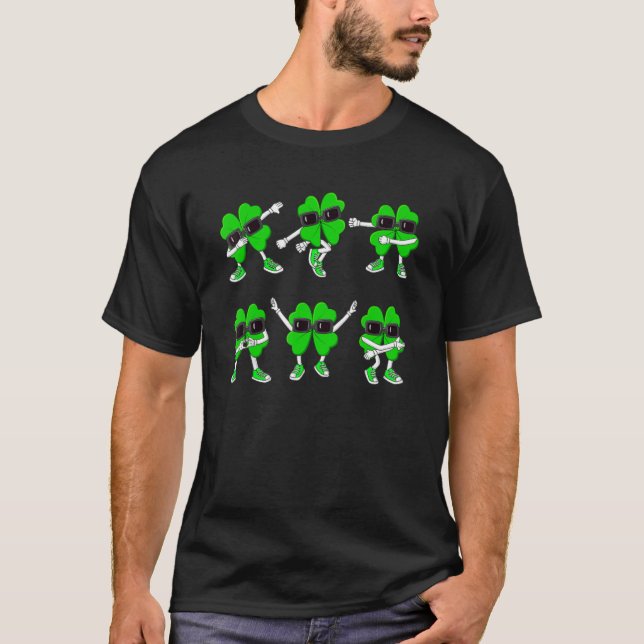 T-shirt Dancing Shamrock Dance Challenge St Patricks Day B (Devant)