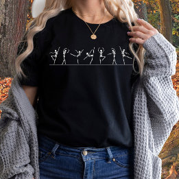 T-shirt Dancing Skeleton Ballerinas Ballet