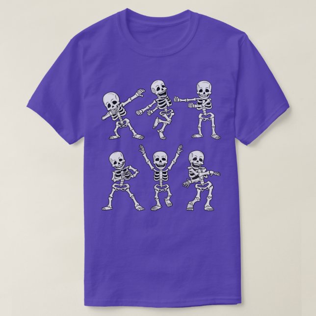 T-shirt Dancing Skeletons Dance Challenge Boys Girl (Design devant)