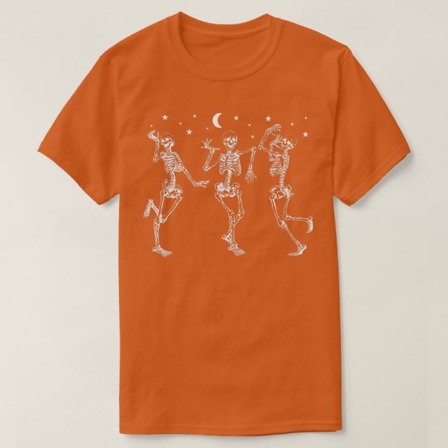 T-shirt Dancing Skeletons Dance Challenge Halloween Costum (Design devant)