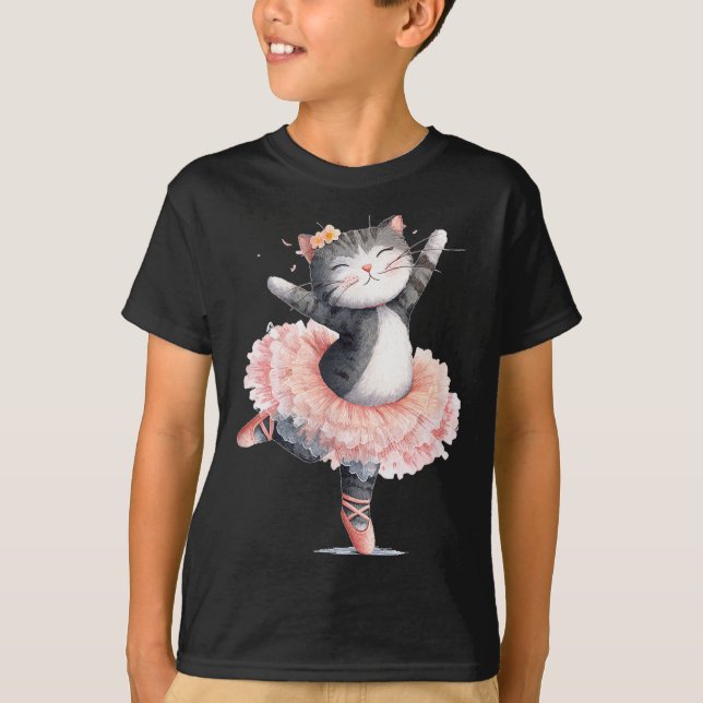 T-shirt Dancing Tutu Cat Costume For Cats Lovers  (Devant)