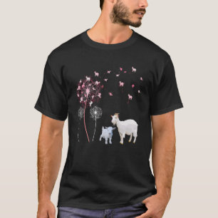 T-shirt Dandelion Chèvre Cute Chèvre éleveur Floral Dandel