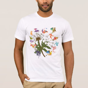 T-shirt Dandelion Dragon Flower, Dragon Lover unisex