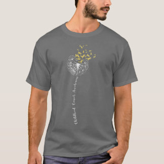 T-shirt Dandelion Enfance Cancer Sensibilisation Ruban Mam