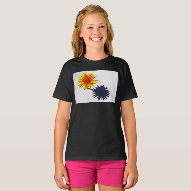 T-shirt Dandelion et ombre gccnm (Devant entier)