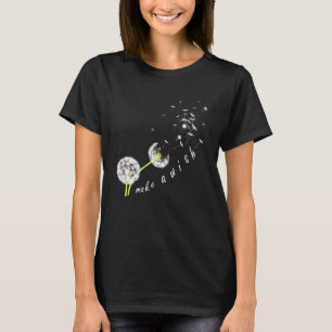T-shirt Dandelion Fleur Imprimer Charme Lucratif Faire Un