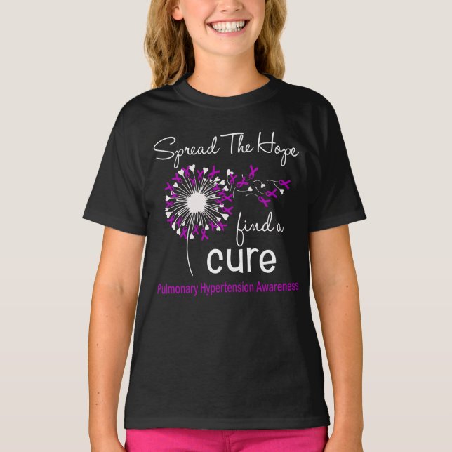 T-shirt Dandelion Pulmonary Hypertension Awareness (Devant)