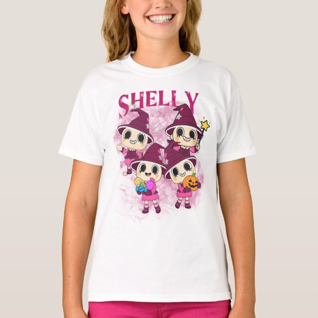 T-shirt Dandy's World Shelly Halloween (Devant)