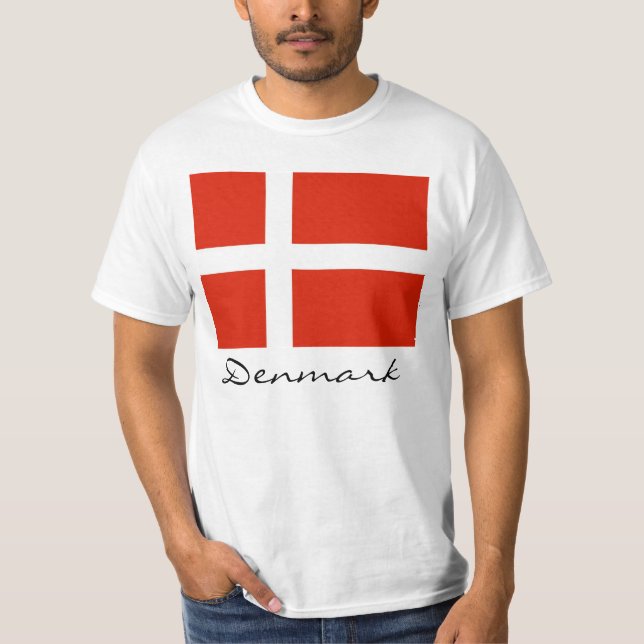 T-shirt Danemark avec Dannebrog (Devant)