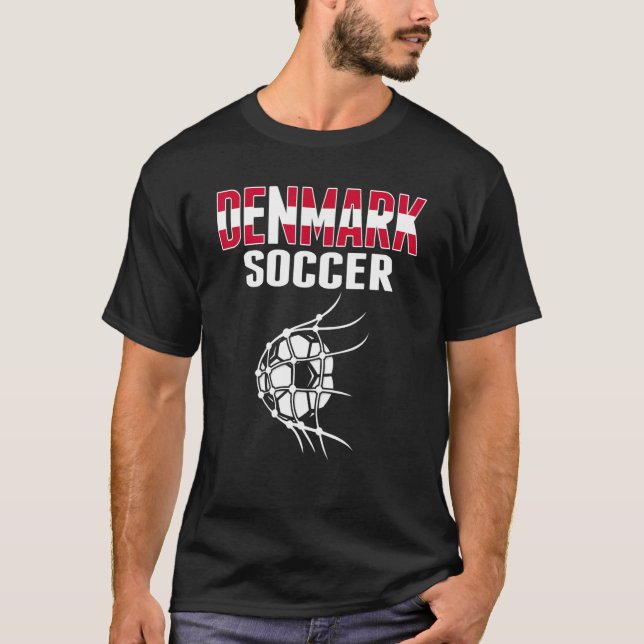 T-shirt Danemark Bal De Football En Objectif Net Danois Fo (Devant)