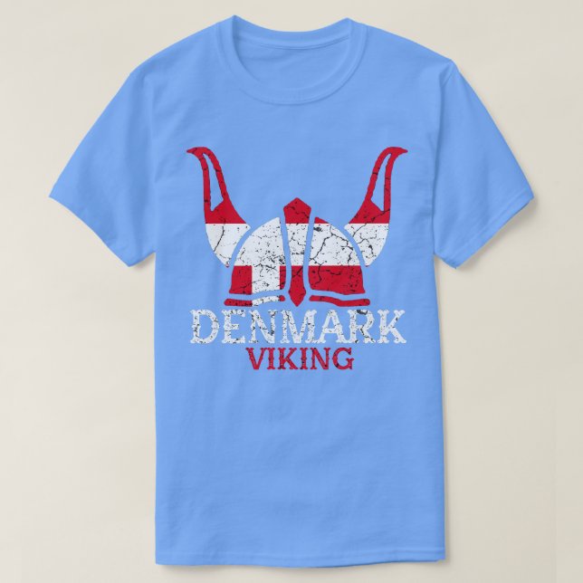 T-shirt Danemark Casque Viking (Design devant)
