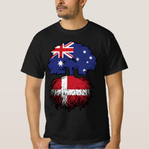 T-shirt Danemark Danemark Australie Australie racine d'arb