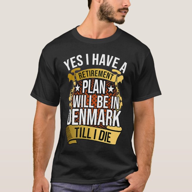 T-shirt Danemark Danemark Copenhague Danemark Danmark (Devant)