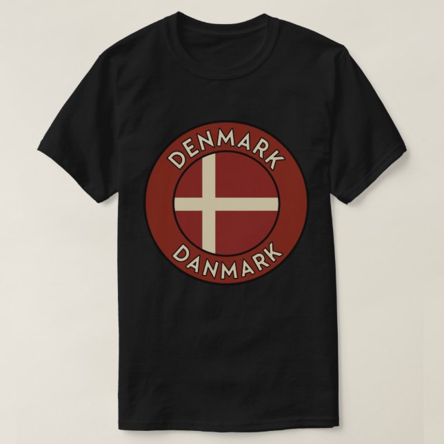 T-shirt Danemark Danmark  (Design devant)
