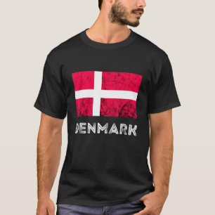 T-shirt Danemark Dannebrog Drapeau danois Dansk Roots Dank