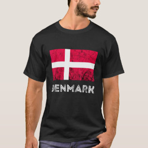 T-shirt Danemark Dannebrog Drapeau danois Dansk Roots Dank