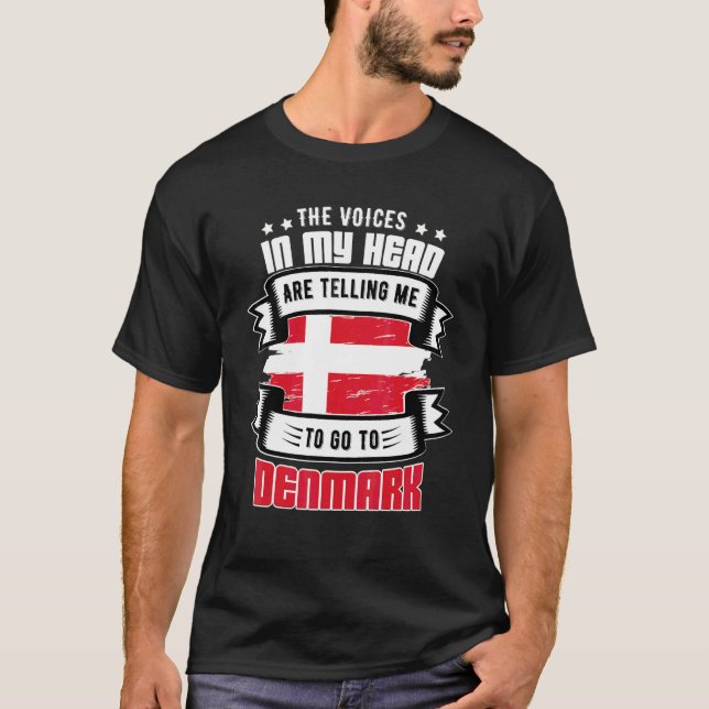 T-shirt Danemark Dans Ma Tête (Devant)