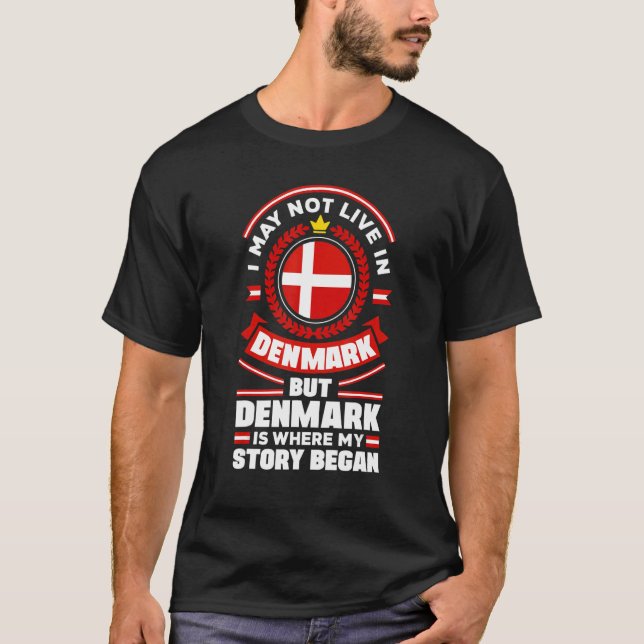 T-shirt Danemark Drapeau Danemark Citation (Devant)