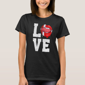 T-shirt Danemark Drapeau Football Fan Love Dane