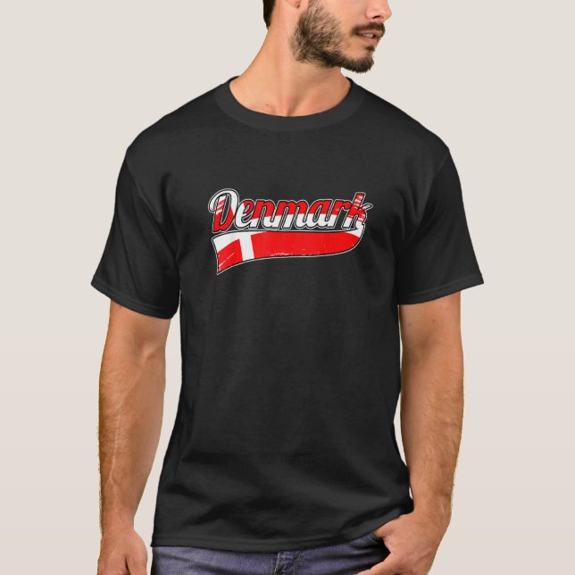 T-shirt Danemark Drapeau Hygge Copenhague Danois Viking Ko (Devant)