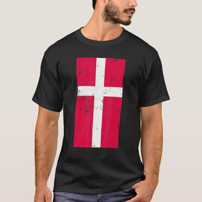 T-shirt Danemark Europe Scandanavie Copenhague Distorsion  (Devant)