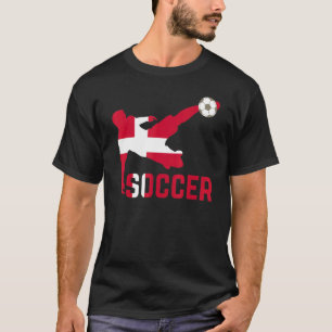 T-shirt Danemark Football National Football Danemark Footb