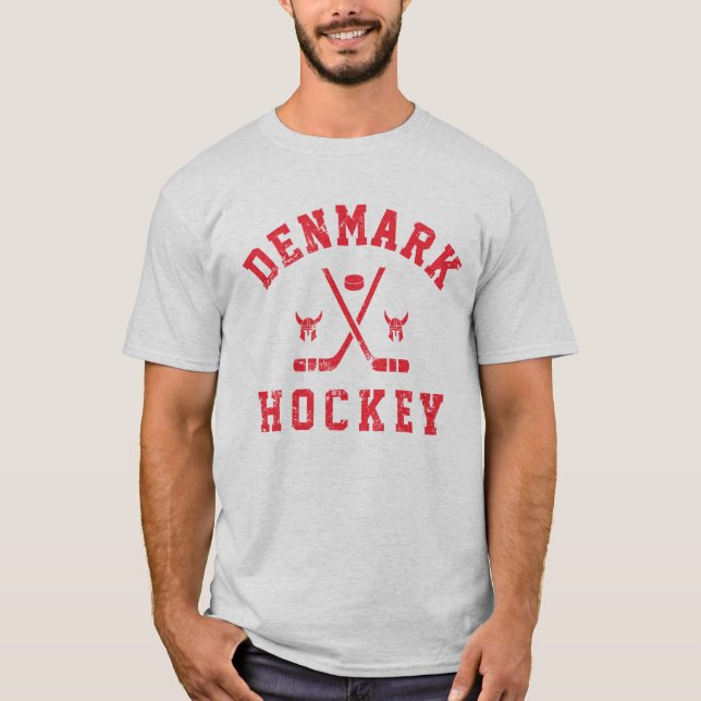 T-shirt Danemark Hockey sur glace (Devant)
