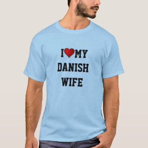 T-SHIRT DANEMARK : J'AIME MA FEMME DANOISE