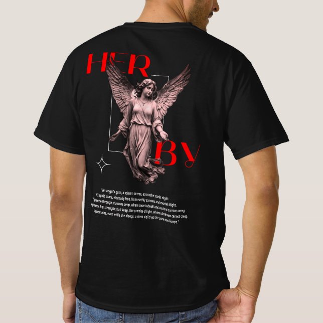 T-Shirt d'ange - HBY - Statue d'ange gothique (Dos)
